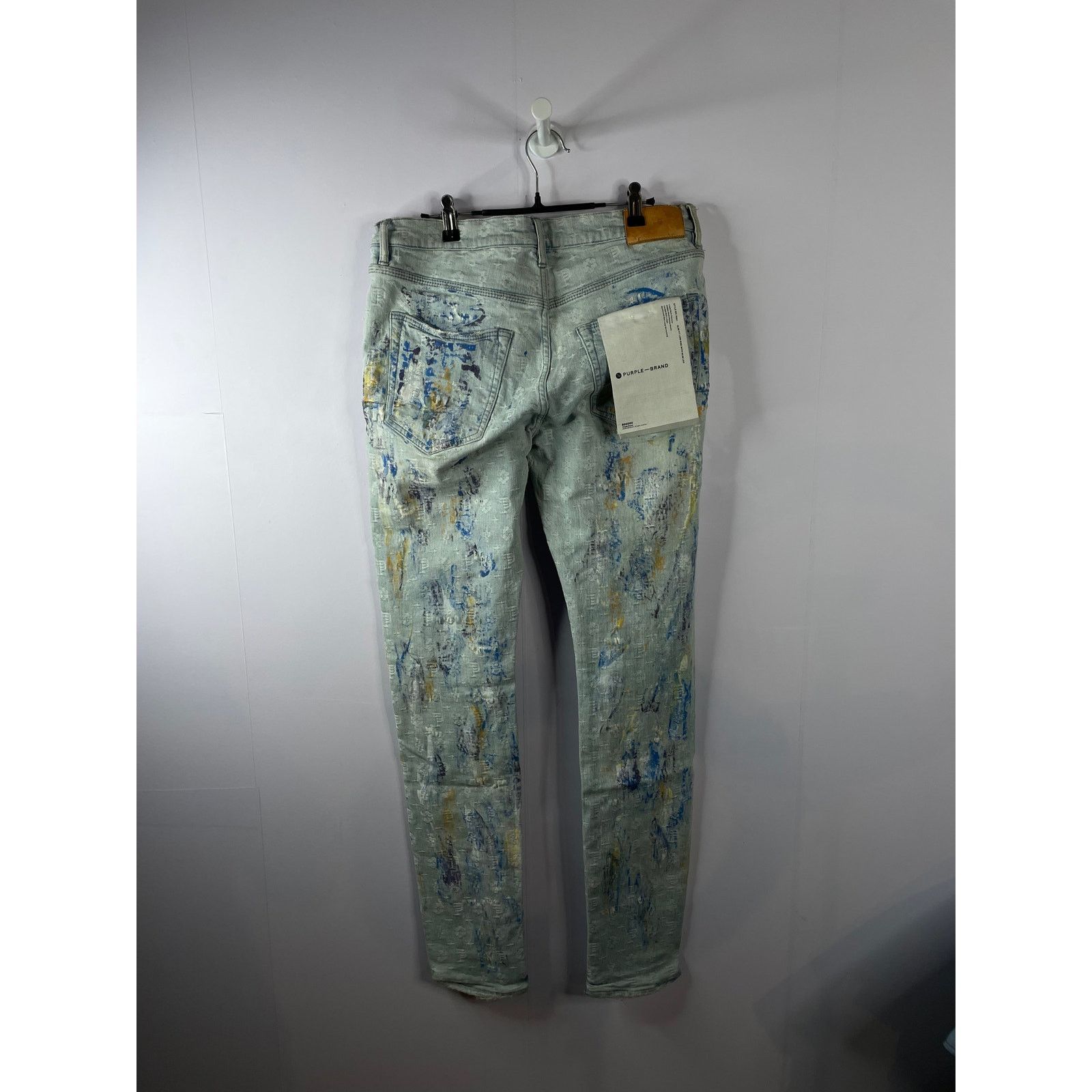 Purple Brand Purple Brand Monogram Splatter Blue Jean Size US 34 / EU 50 - 2 Thumbnail
