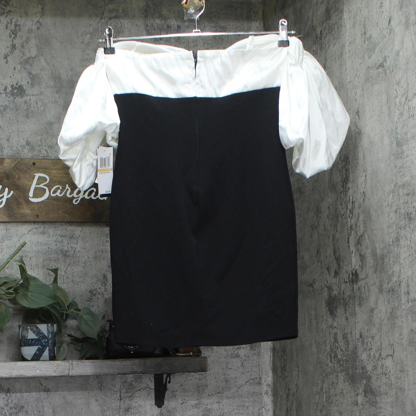Other City Studios Bodycon Dress 5912pw8at3 Ivory / Black 7/8 Size M / US 6-8 / IT 42-44 - 2 Thumbnail