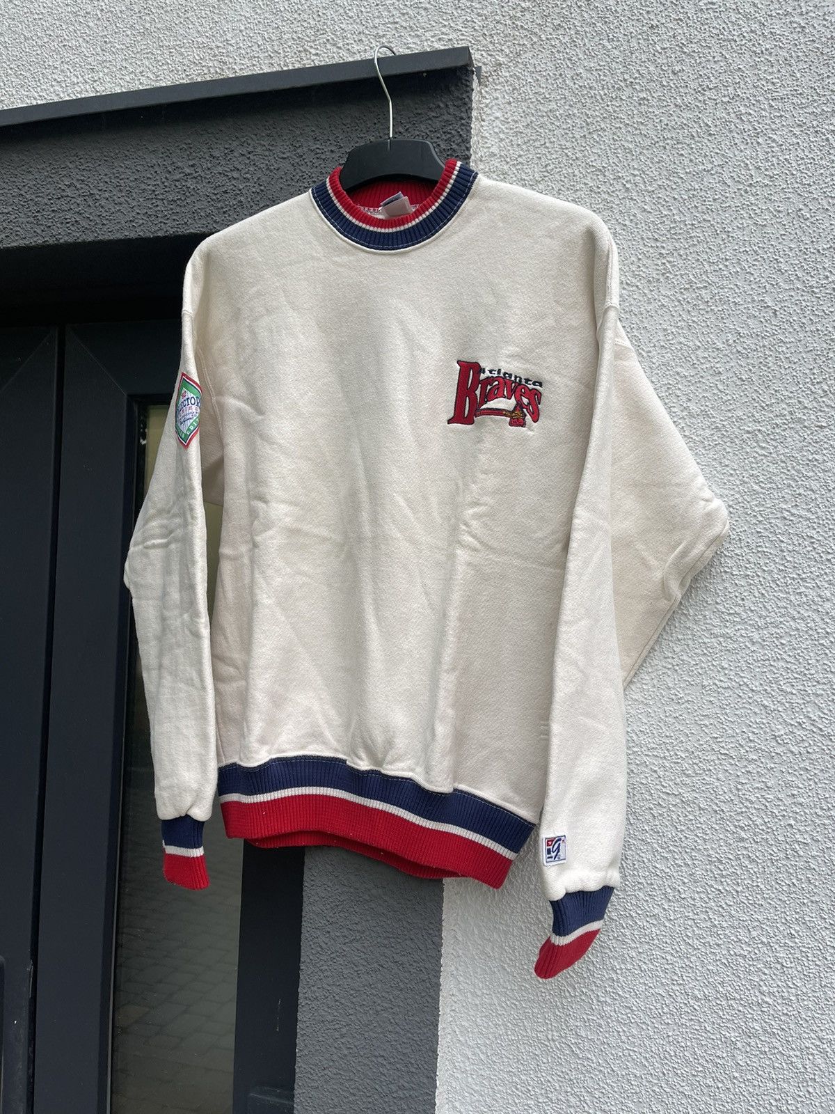 MLB 1992 The Game Atlanta Braves Grail Milk vintage Sweatshirt Size US L / EU 52-54 / 3 - 8 Thumbnail
