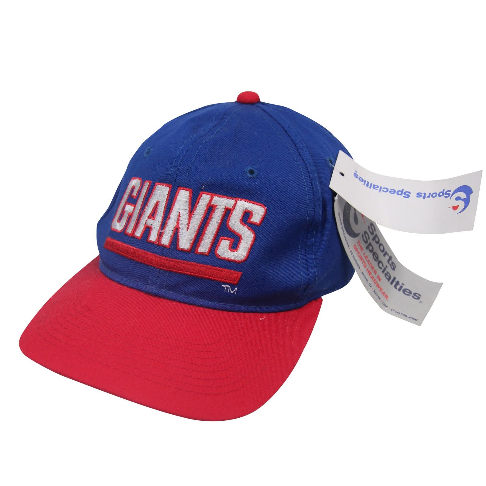 NFL × Sports Specialties × Vintage Vintage Sport Specialties New York Giants Spellout Snapback Size ONE SIZE - 1 Thumbnail