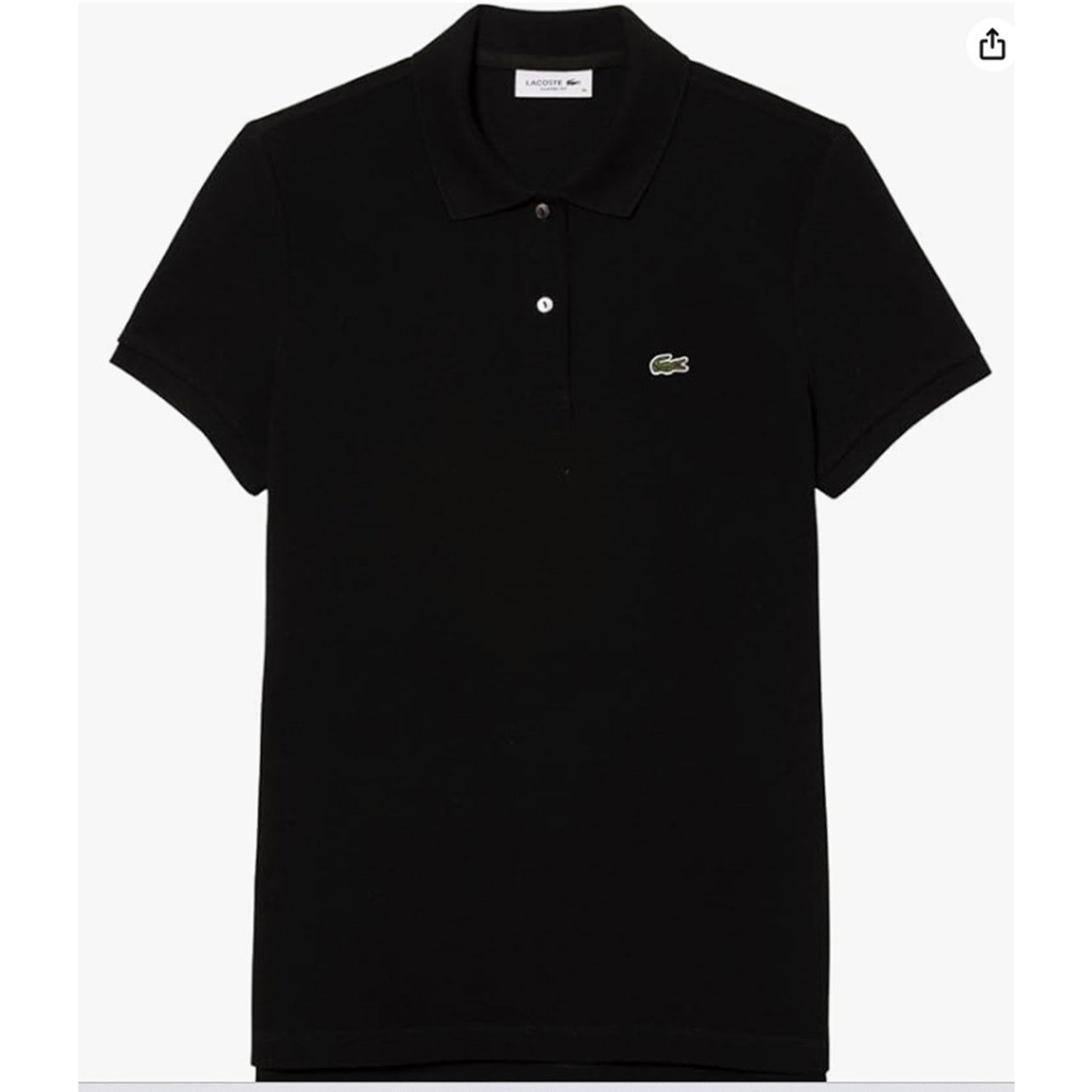 Lacoste Lacoste Women's Classic Fit Petit Piqu Polo Black 10 Size L / US 10 / IT 46 - 3 Thumbnail