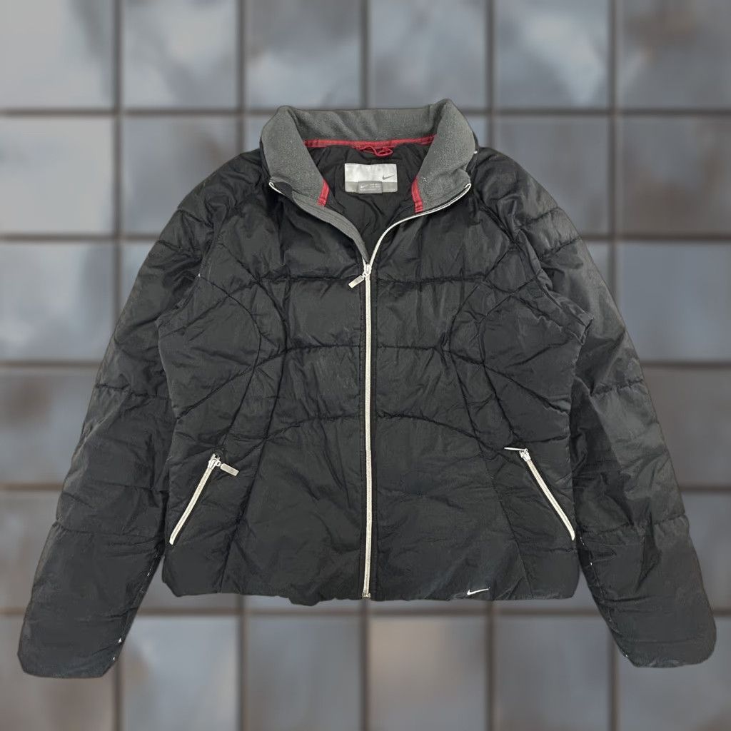 Nike VINTAGE Nike Puffer Jacket Womens XL Black Quilted Full Zip Pockets Insulated Exterior Outdoor Sports Size XL / US 12-14 / IT 48-50 - 1 Thumbnail