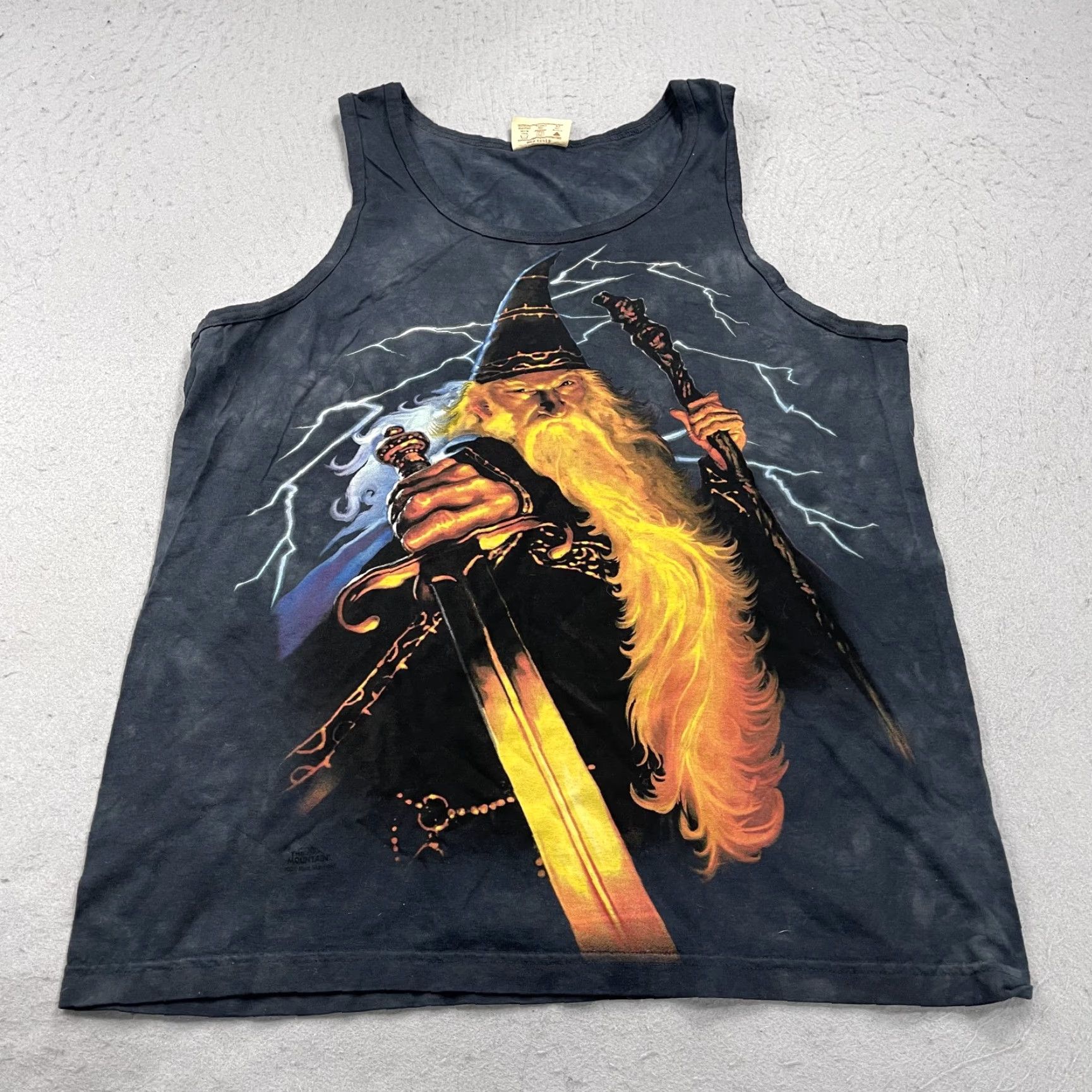 The Mountain VINTAGE The Mountain Shirt Mens L Blue Wizard AOP Tank Graphic Loud 2005 Size US L / EU 52-54 / 3 - 2 Thumbnail
