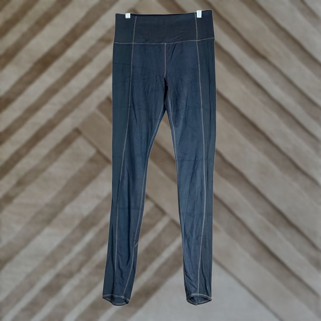 Athleta Athleta Womens Pants Charcoal Pull On Athletic Nylon Stretch Leggings Medium Size 32" / US 10 / IT 46 - 1 Thumbnail
