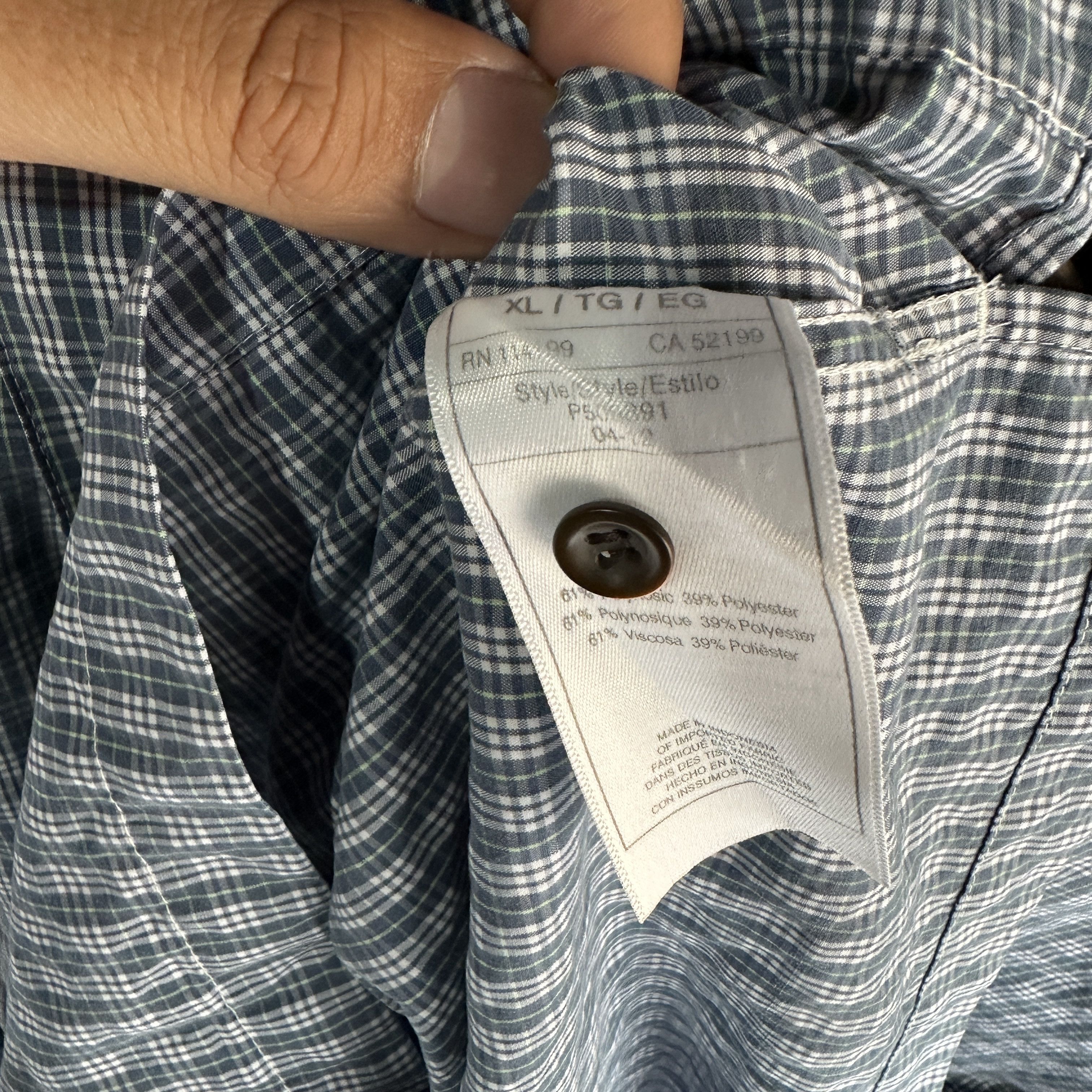 Quiksilver Quicksilver Waterman Button Up Shirt Mens Check Size US XL / EU 56 / 4 - 10 Thumbnail