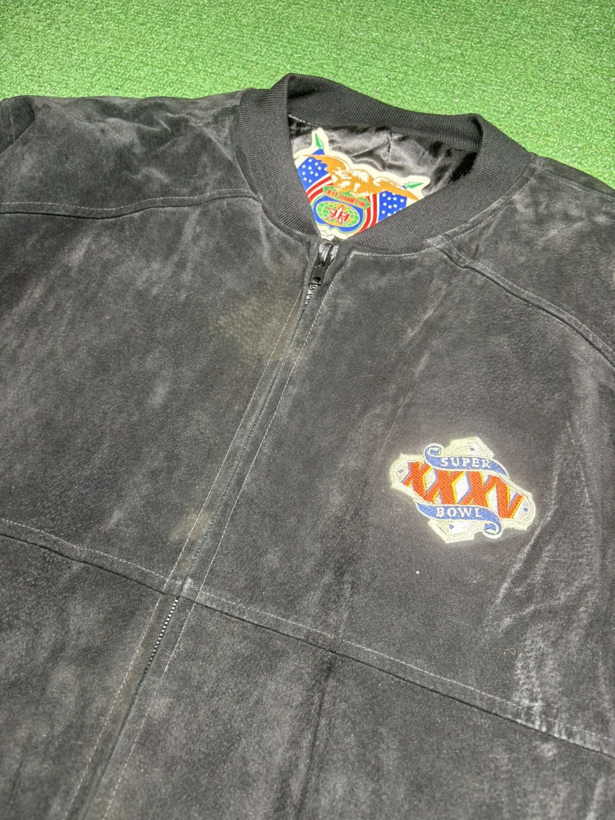 Jeff Hamilton Jeff Hamilton Super Bowl 2001 Bomber Jacket Size XL Suede Size US XL / EU 56 / 4 - 2 Thumbnail