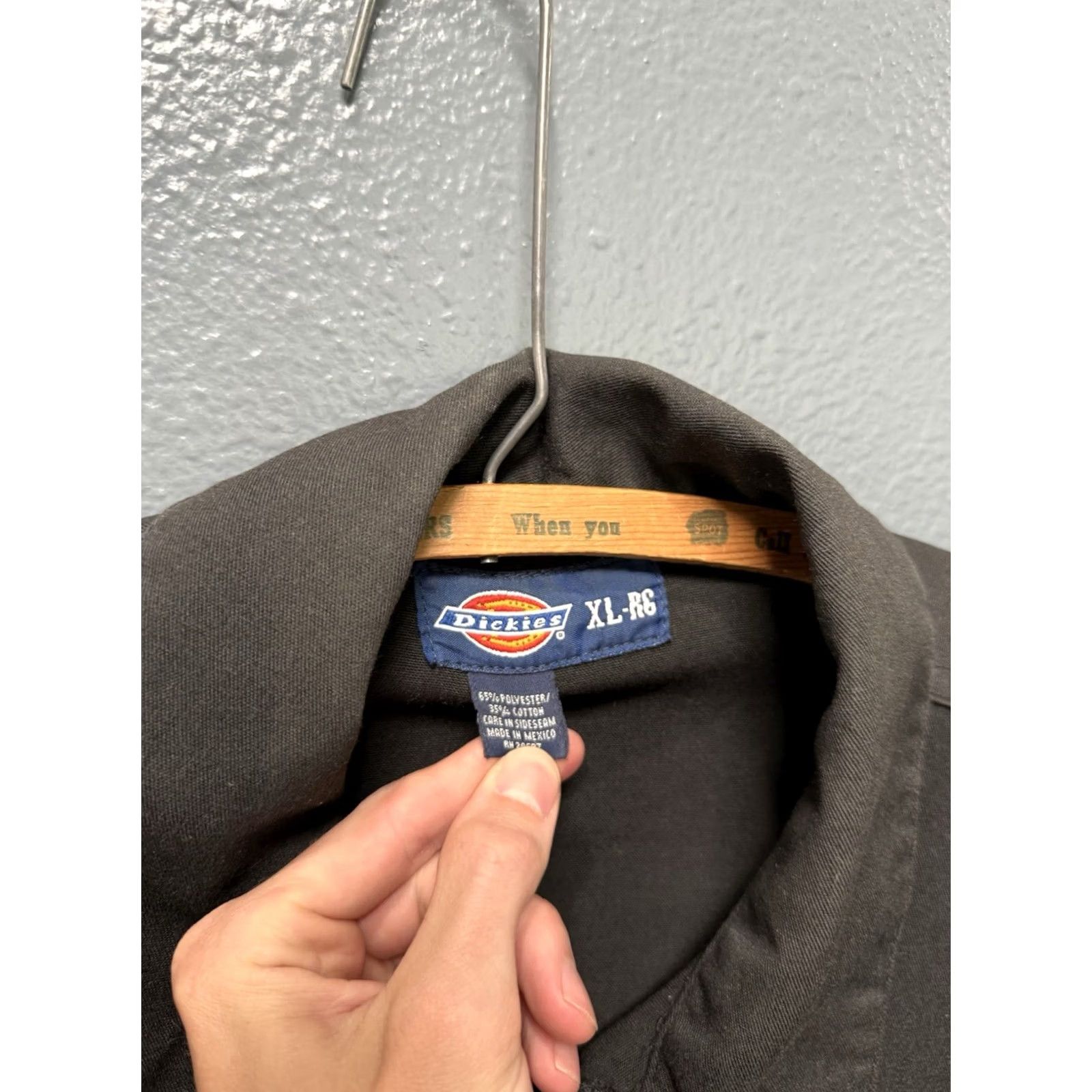 Dickies VINTAGE Dickies Work Jacket Black Cotton Zip XL Men's Eisenhower Jacket Size US XL / EU 56 / 4 - 2 Thumbnail