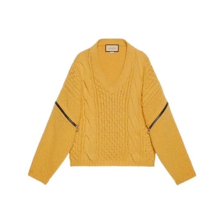 Gucci Gucci Detachable Long Sleeve Knitted Sweater -2506