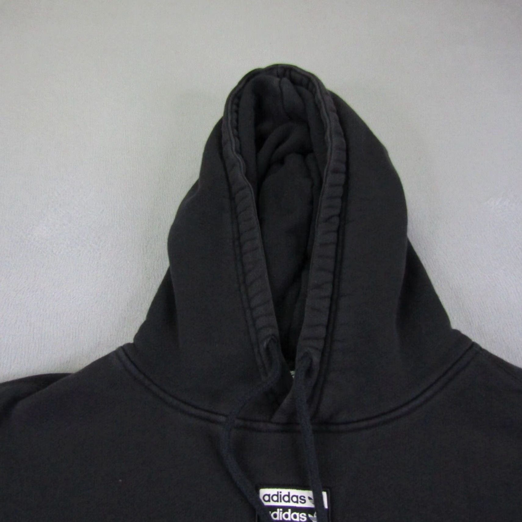 Adidas VINTAGE adidas Hoodie Pullover Sweatshirt Womens Small Black Casual Activewear Oversized Logo 90s Womens Size S / US 4 / IT 40 - 2 Thumbnail