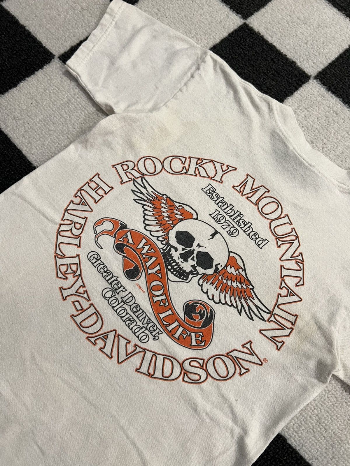 Harley Davidson Vintage 1999 Y2K Harley Davidson Dragon Tee Size S / US 4 / IT 40 - 5 Thumbnail