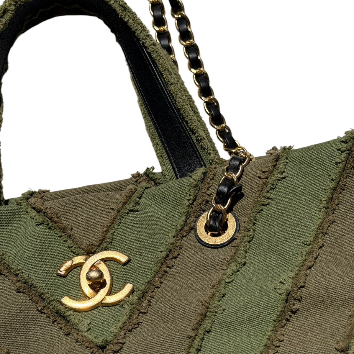Chanel 2017 cruise paris-cuba patchwork chevron tote Size ONE SIZE - 2 Thumbnail