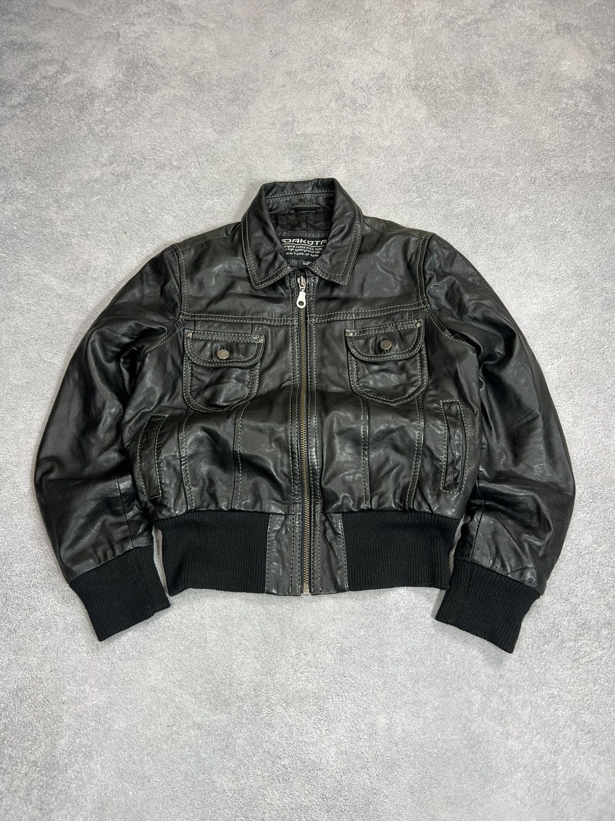 Yohji Yamamoto VTG Cropped Distressed Rick Owens Style Leather Diesel jacke Size US M / EU 48-50 / 2 - 1 Thumbnail