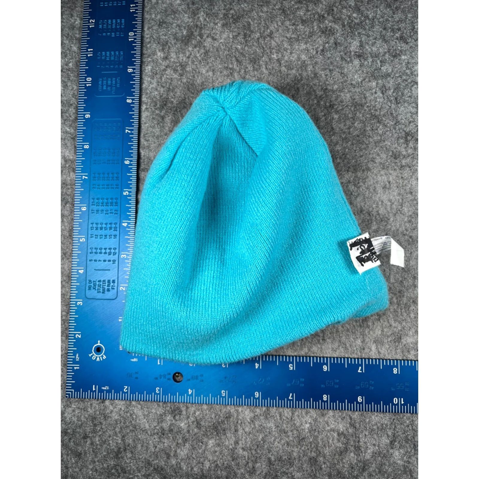 Vintage Miss Allegra Brown Mink Fur Hat, Elegant, Classic Gerry Beanie Toque One Size Blue Striped Knit Acrylic Blend  main image 3