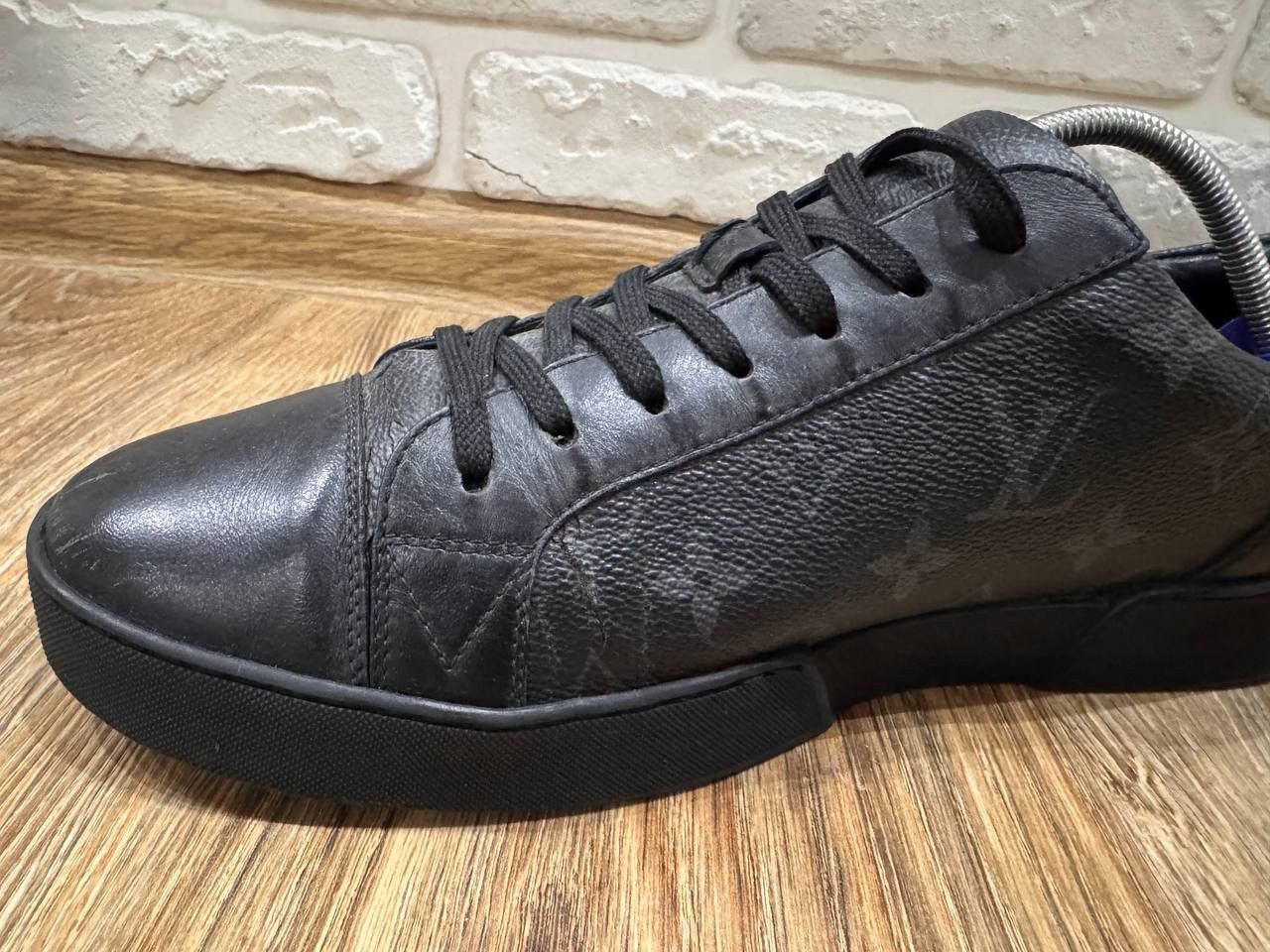 Louis Vuitton Louis Vuitton Match Up Black Monogram Canvas Sneakers Size Size US 6.5 / EU 39-40 - 6 Thumbnail