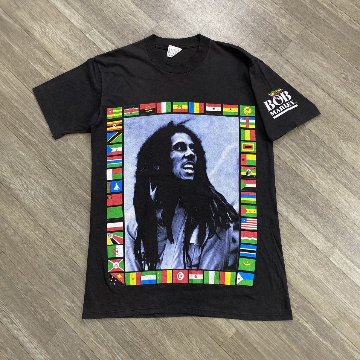 Bob Marley 1994s Vintage Bob Marley African United Reggae Tee Faded Size US L / EU 52-54 / 3 - 2 Thumbnail