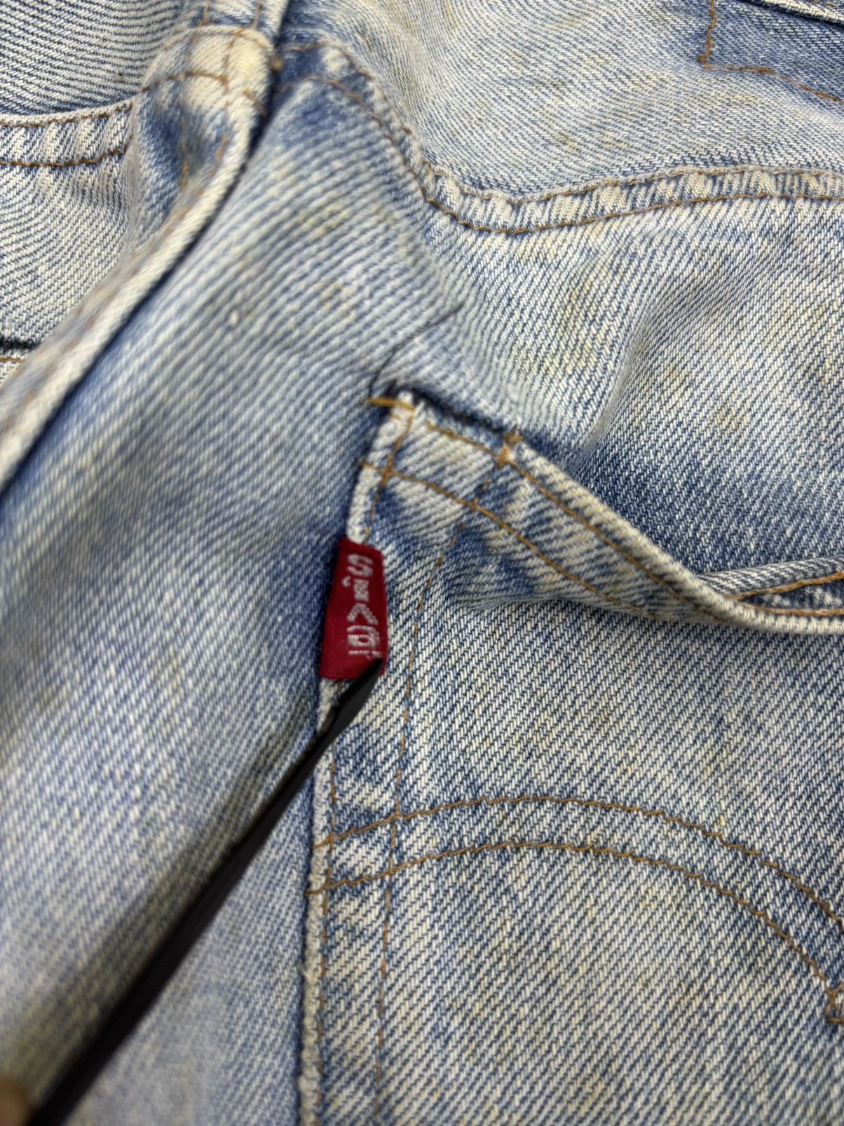 Levi's Vintage 80s Levis 501 Button #6 Selvedge USA Denim F791 Size US 28 / EU 44 - 18 Thumbnail