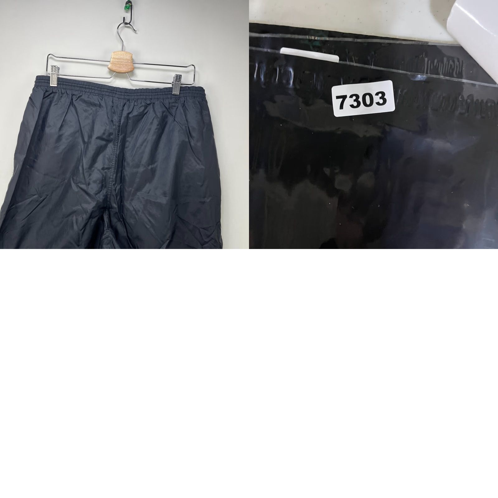 Nike VINTAGE Nike Windbreaker Pants Black Tonal Swoosh XL Parachute Swishy 90s Track Pants Mens Size US 36 / EU 52 - 9 Thumbnail