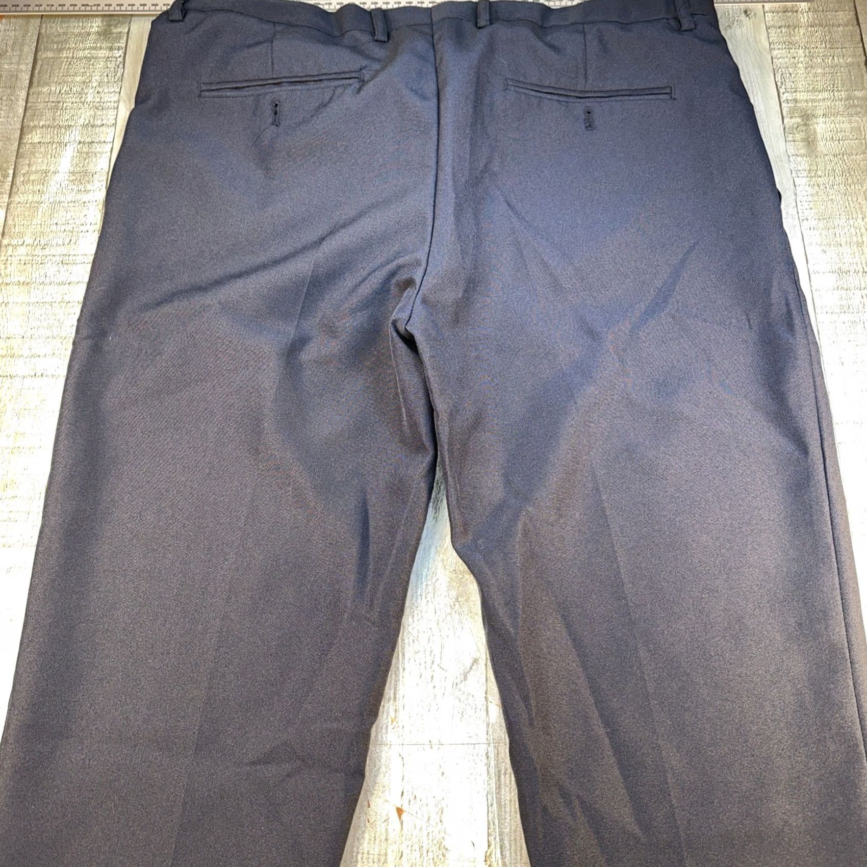 Vintage Galaxy by Harvic Men’s Dress Pants Flat Front Classic Fit 36x30 Black Gray Pants Mens Trousers Dress Pants UK? Size US 36 / EU 52 - 2 Thumbnail