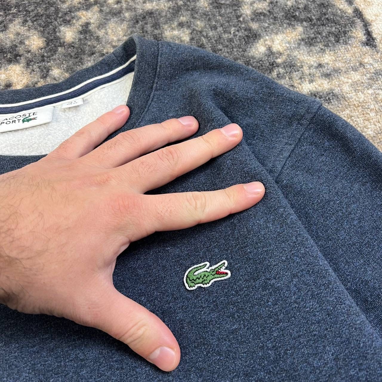 Lacoste Lacoste Mini Logo Luxury Y2K Sweatshirt Streetwear Style Size US XL / EU 56 / 4 - 4 Thumbnail