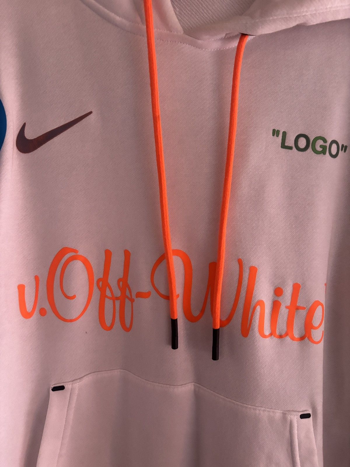 Nike × Off-White Nike Off White Hoodie Size US L / EU 52-54 / 3 - 4 Thumbnail