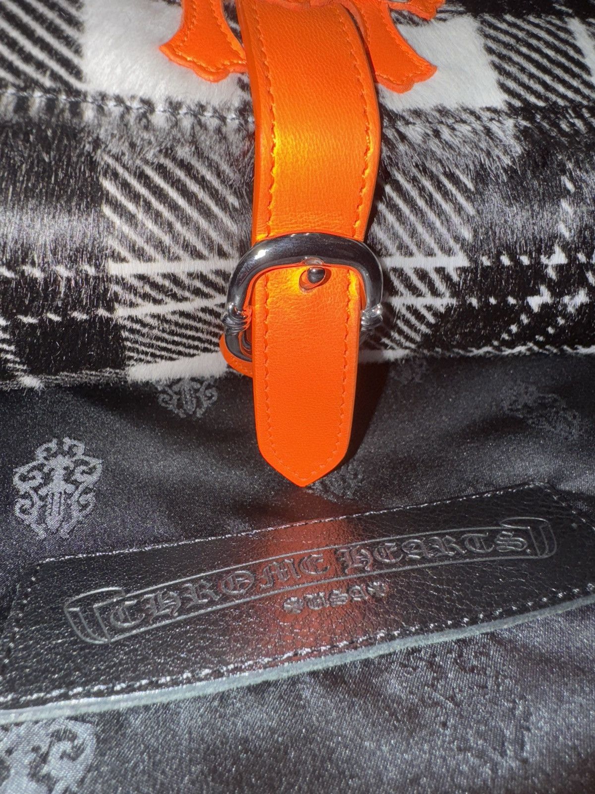 Chrome Hearts Chrome Hearts Plaid Orange Watch Roll Size ONE SIZE - 4 Thumbnail