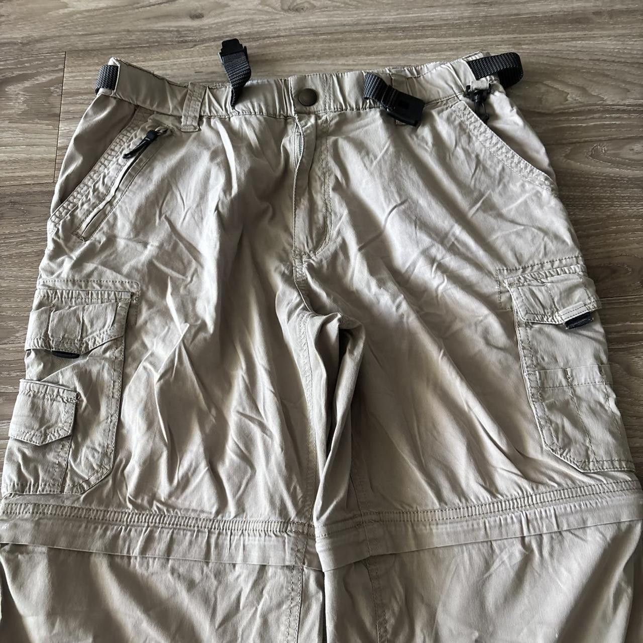 Vintage Crazy Vintage Y2K/2000s Khaki Cream Streetwear Workwear Utility Cargo Pants/Shorts! 34x30 Size US 34 / EU 50 - 5 Thumbnail