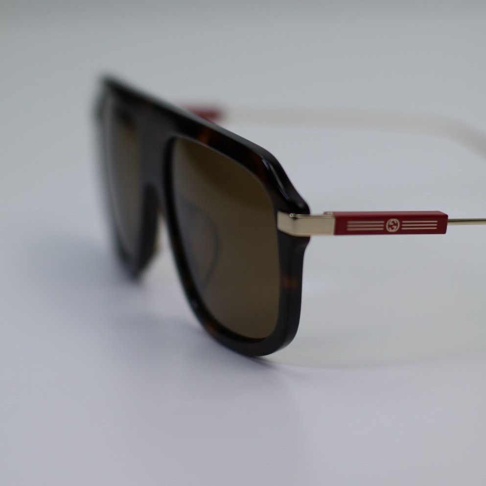 Gucci NEW Gucci Sunglasses GG1309S 006 Dark Havana/Brown Unisex Size ONE SIZE - 5 Thumbnail