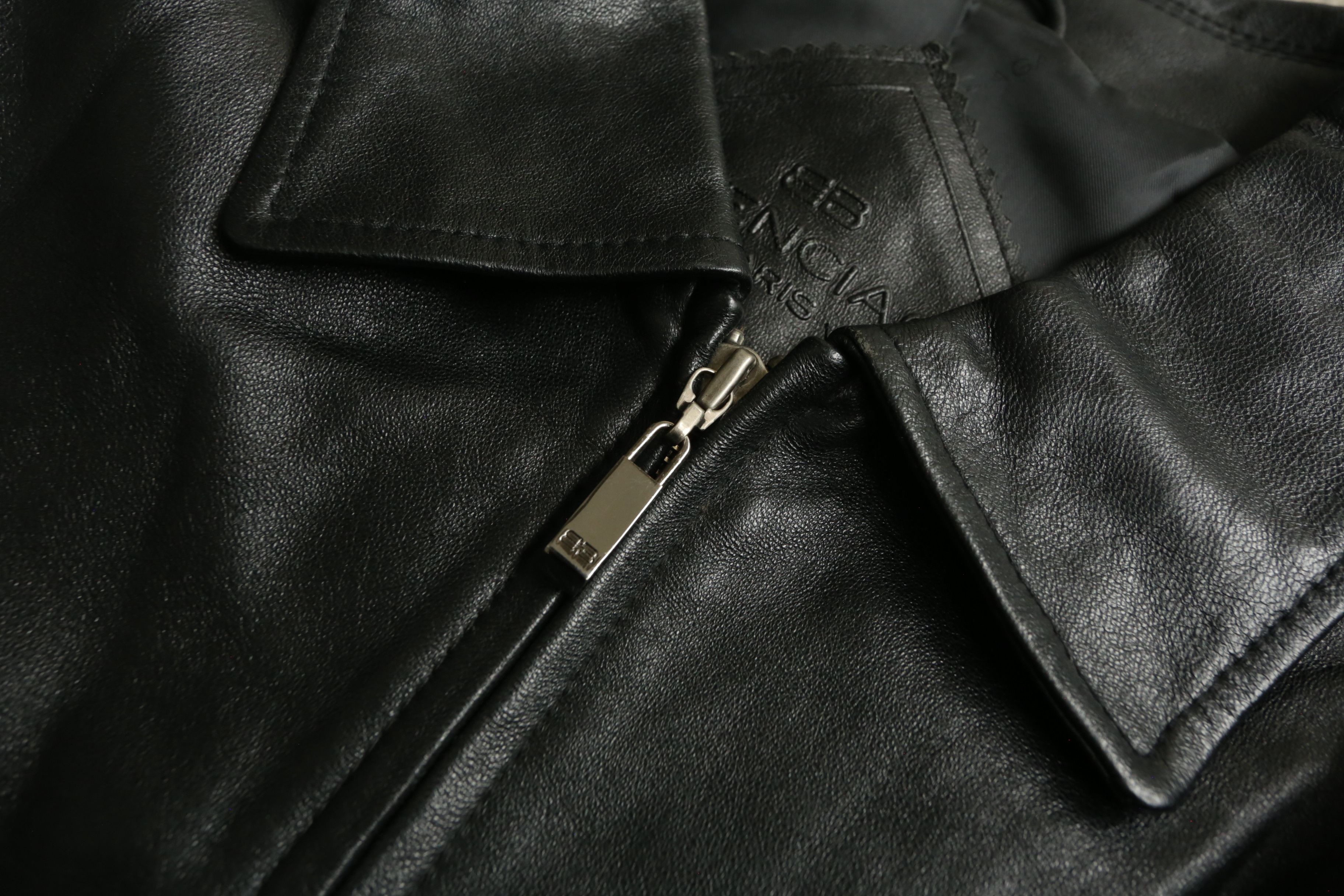 Balenciaga Balenciaga - Vintage - Zip-Up Leather Jacket Size US M / EU 48-50 / 2 - 8 Thumbnail