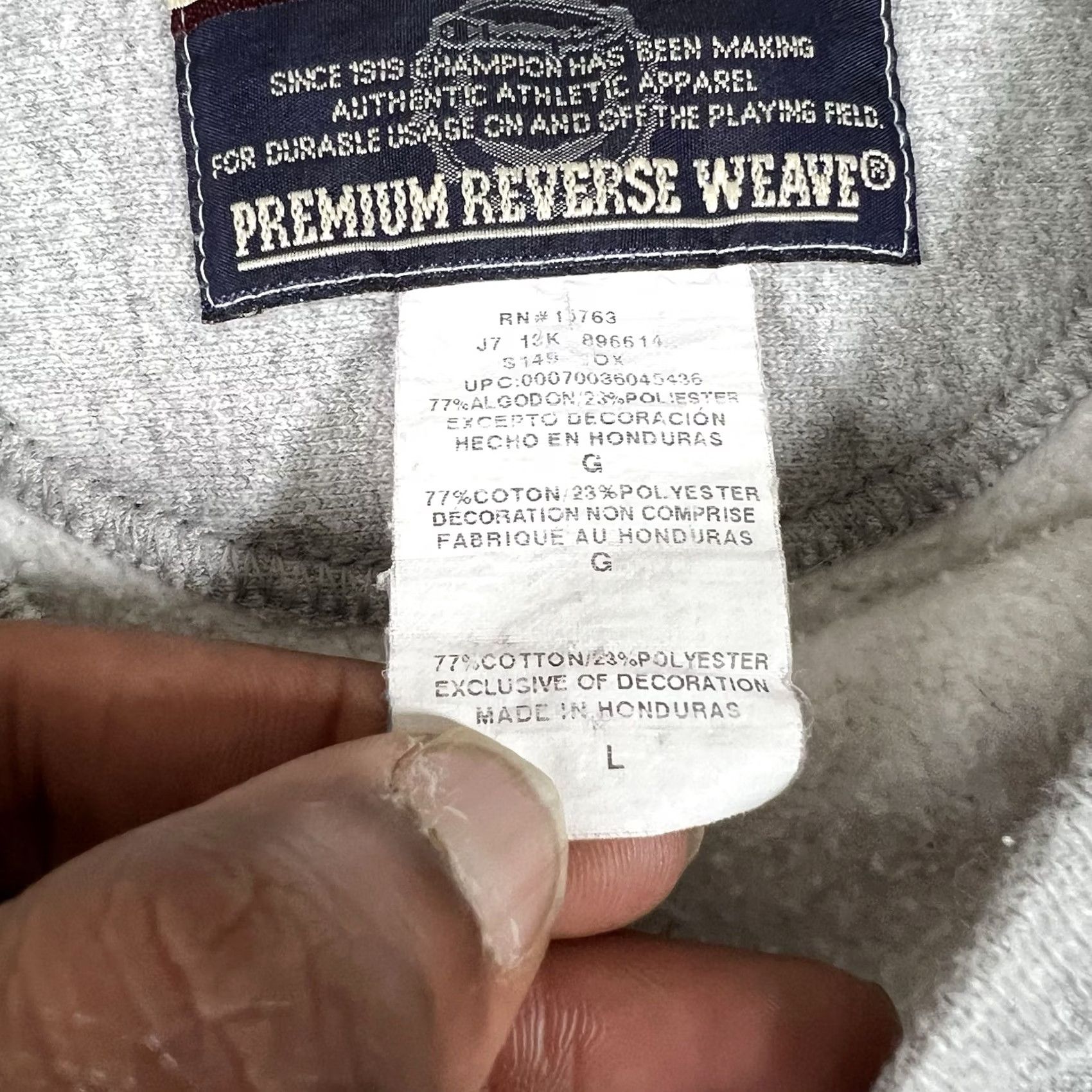 Champion Champion Reverse Weave Sweatshirt Pullover Large Light Gray Men Adults Mens Regular Size L Gray Reversible Sweatshirt Size US L / EU 52-54 / 3 - 5 Thumbnail