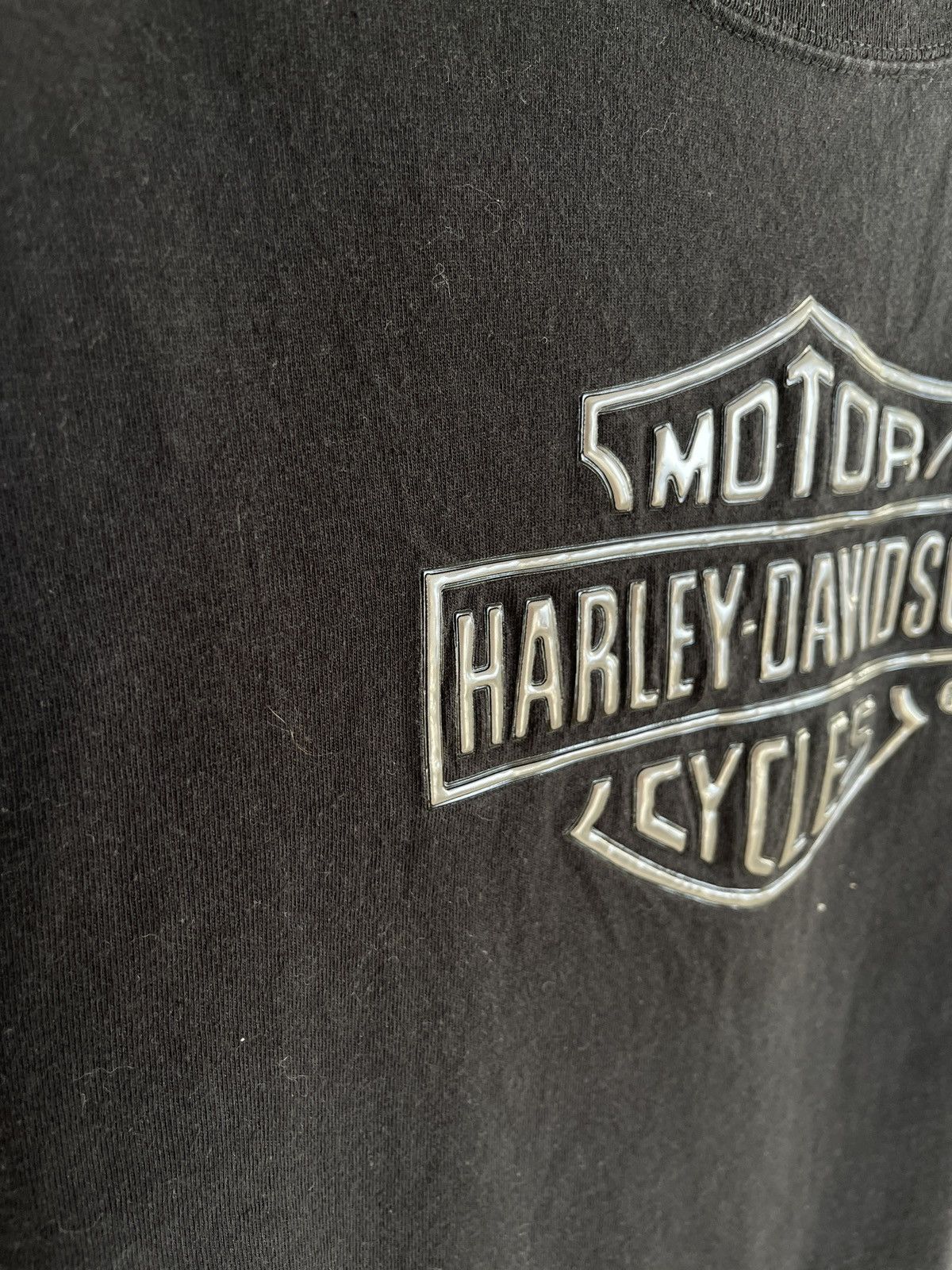 Harley Davidson × Vintage Harley-Davidson vintage 3D logo black motorcycle tee shirt Size US S / EU 44-46 / 1 - 5 Thumbnail