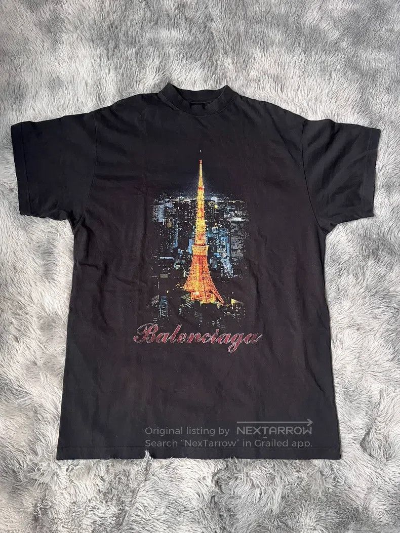 Balenciaga Balenciaga Tokyo Tower Short Sleeve Size US S / EU 44-46 / 1 - 1 Thumbnail