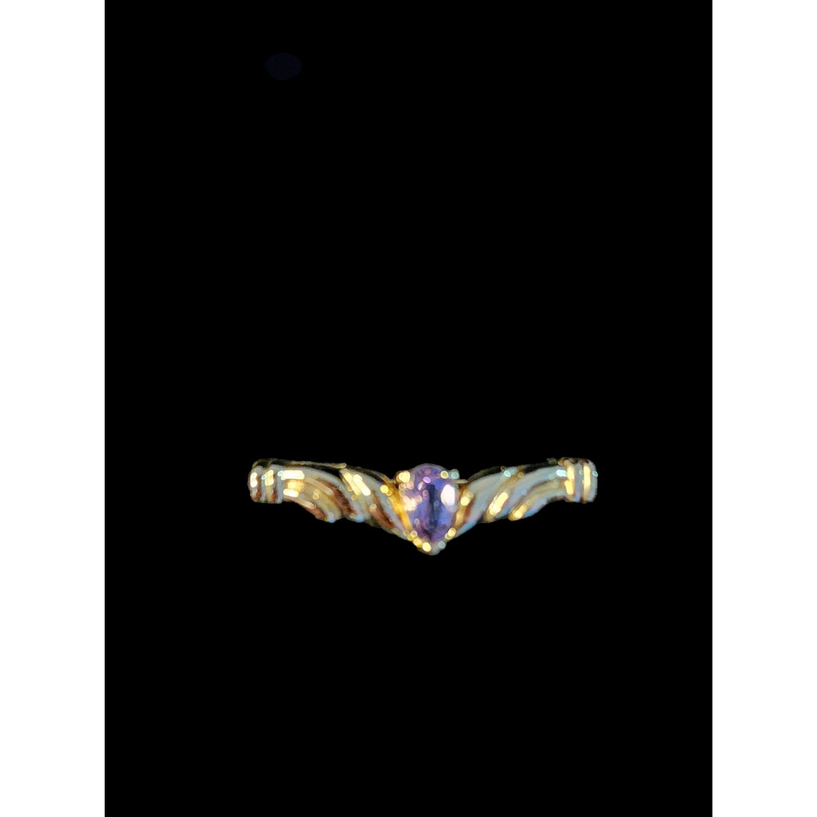 Other Genuine Amethyst and 14kt Gold Plated Brooch Size ONE SIZE - 1 Thumbnail