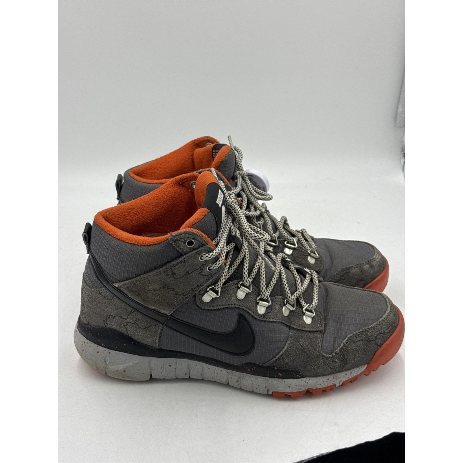 Nike Size 10 - Poler x Nike Dunk OMS High Dark Grey Orange Size US 10 / EU 43 - 2 Thumbnail