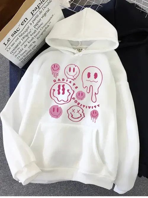 Handmade × Japanese Brand Hoodie Hirsionsan Funny Graphic Print Hoodies Women Soft Size ONE SIZE - 1 Thumbnail