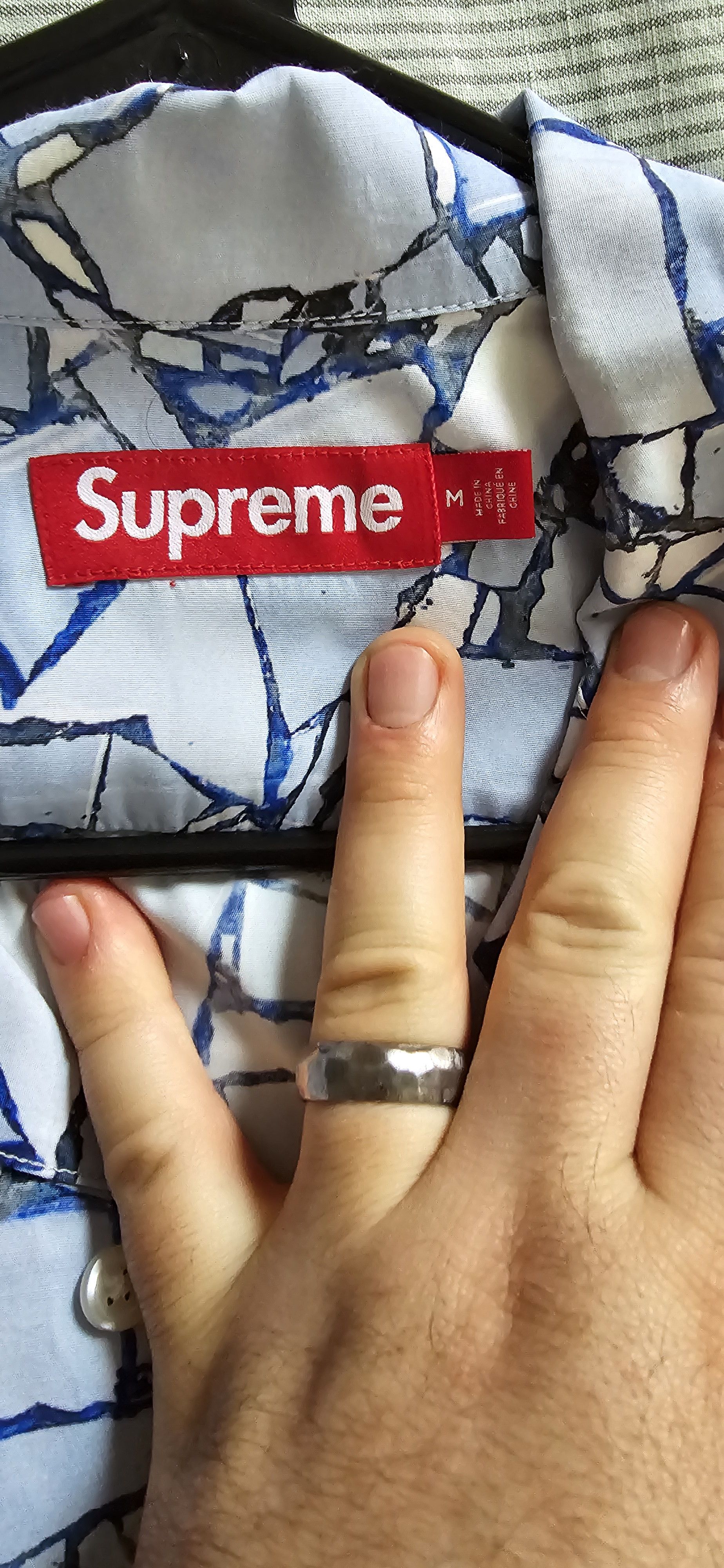 Supreme Mosaic Silk S S Shirt (SS20) - $158
