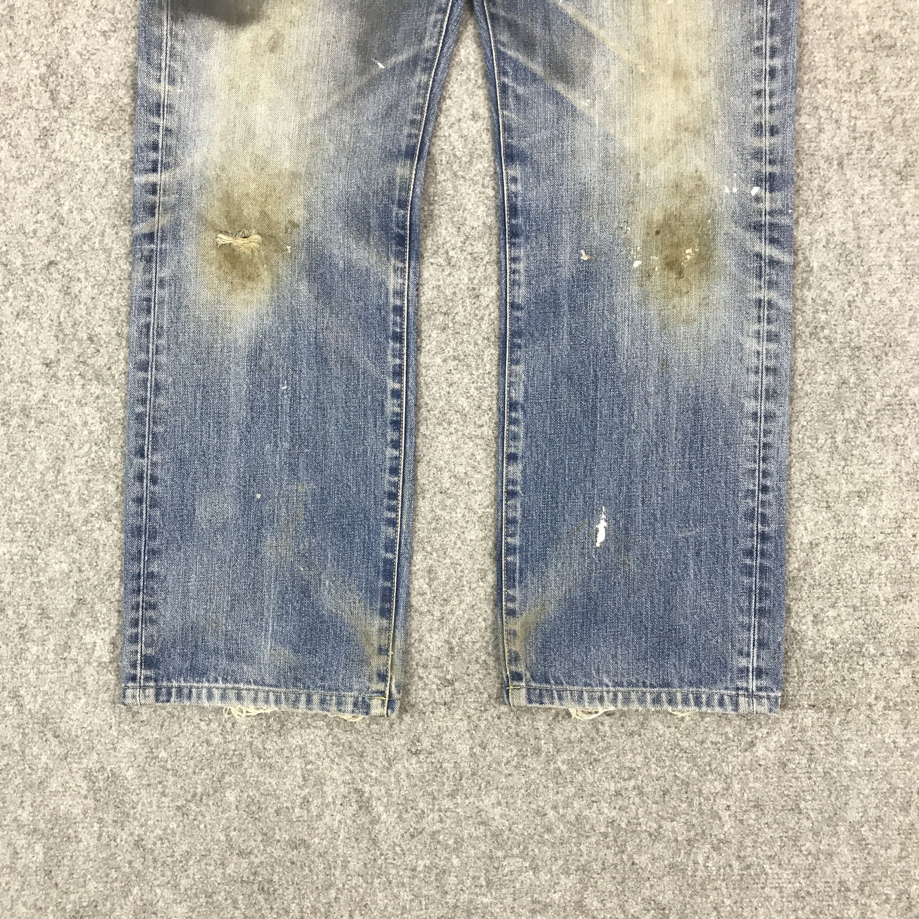 Uniqlo UNIQLO DISTRESSED DENIM JEANS PANTS Size US 32 / EU 48 - 4 Thumbnail