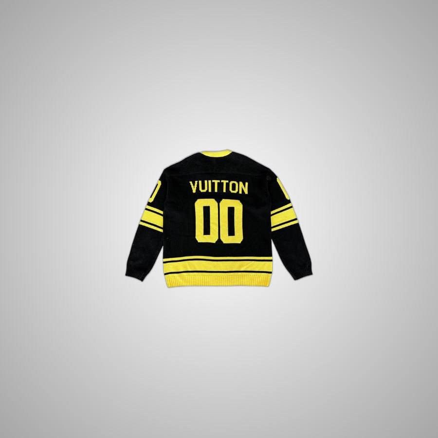 Louis Vuitton LOUIS VUITTON BLACK & YELLOW KNIT JERSEY Size US XXL / EU 58 / 5 - 2 Thumbnail