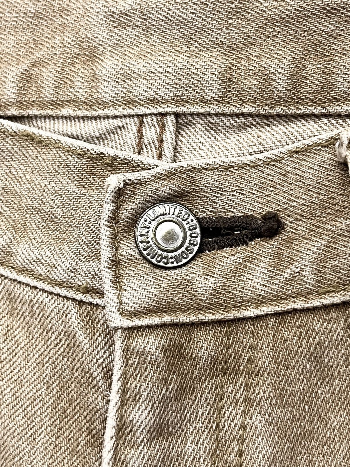 Japanese Brand 🔥Vintage BOBSON CHESSKING Off-brown Flare Denim Jeans Size US 31 - 6 Thumbnail