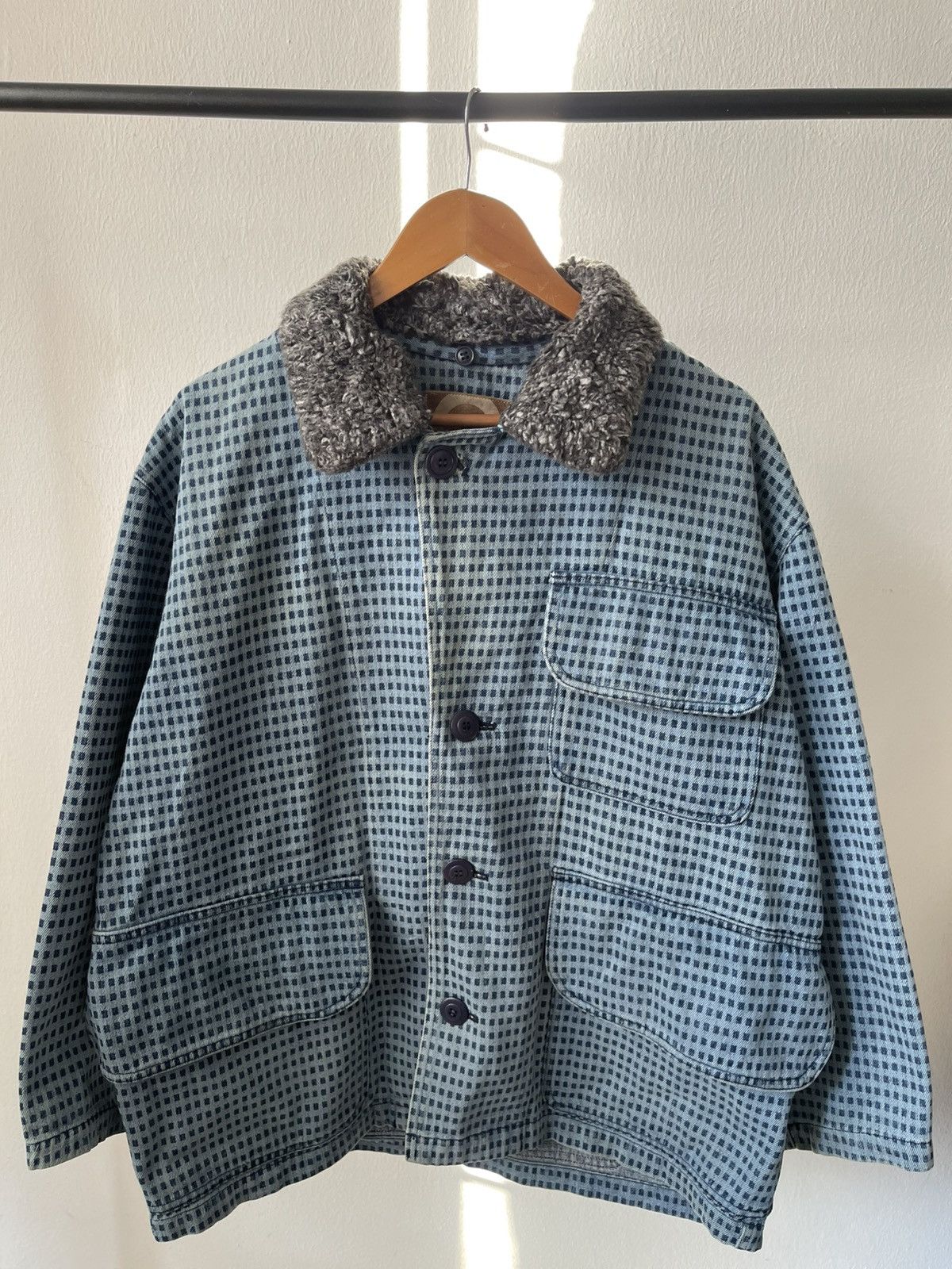 Issey Miyake 80s Rare Issey Miyake Back Pocket Indigo Blue Jacket #98 Size US XL / EU 56 / 4 - 2 Thumbnail