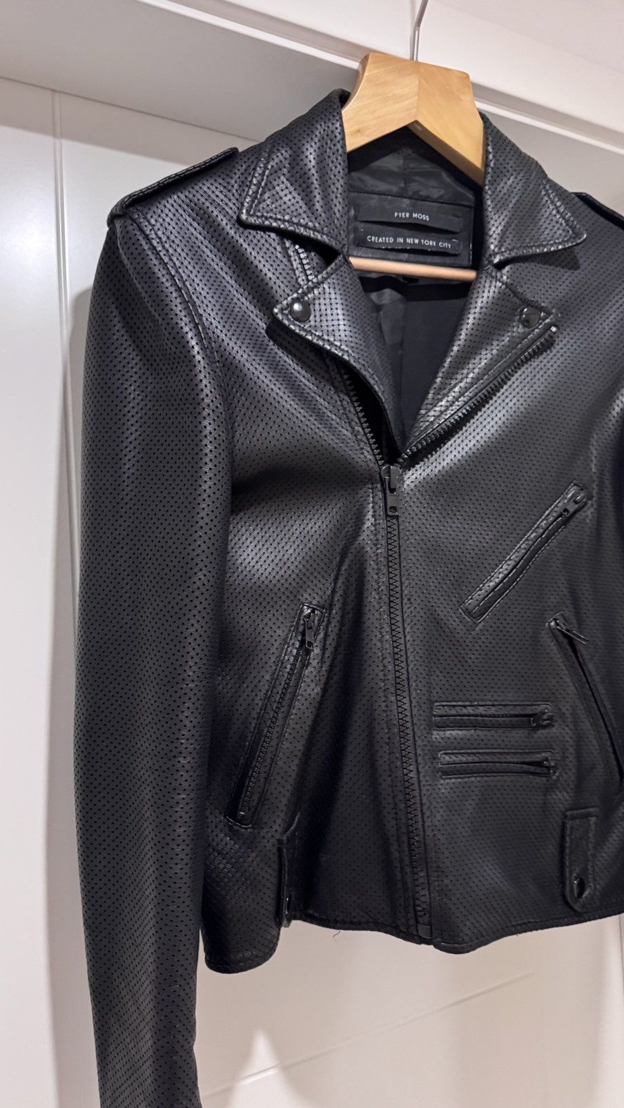 Pyer Moss Pyer Moss Killer Leather Jacket Size US XS / EU 42 / 0 - 3 Thumbnail