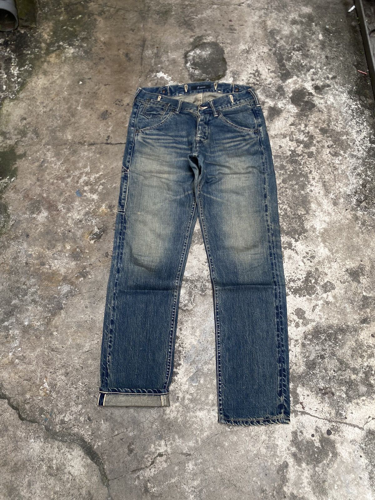 Johnbull Vintage Johnbull Selvedge Carpenter Buckleback Denim Size US 32 / EU 48 - 1 Thumbnail
