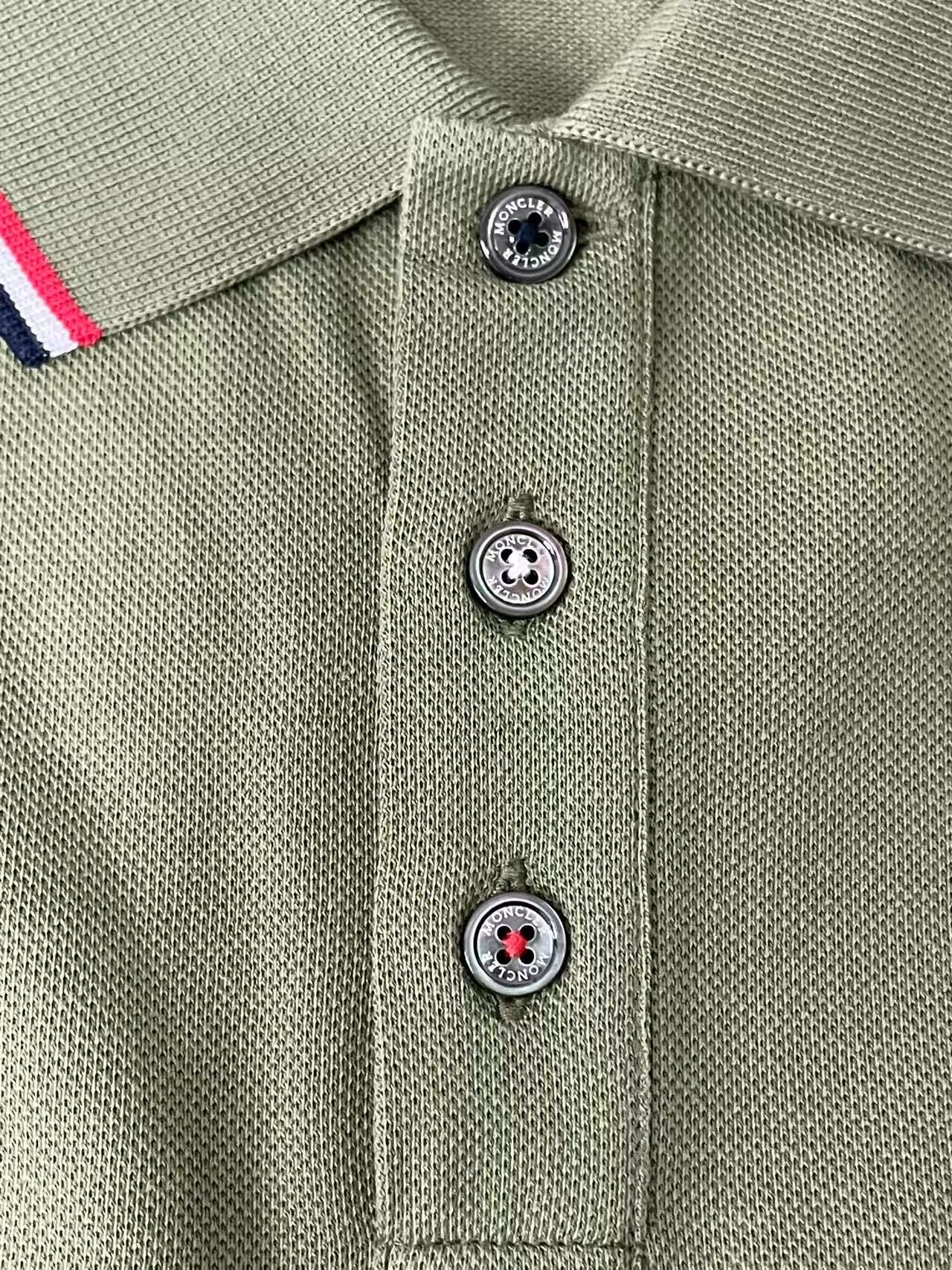 Moncler Moncler Green Patch Logo Polo Size US XL / EU 56 / 4 - 6 Thumbnail