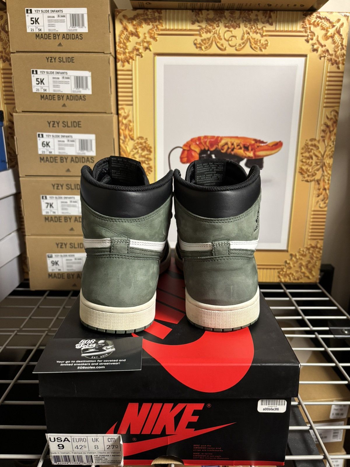 Jordan Brand Jordan 1 Retro High OG Clay Green Size US 9 / EU 42 - 6 Thumbnail