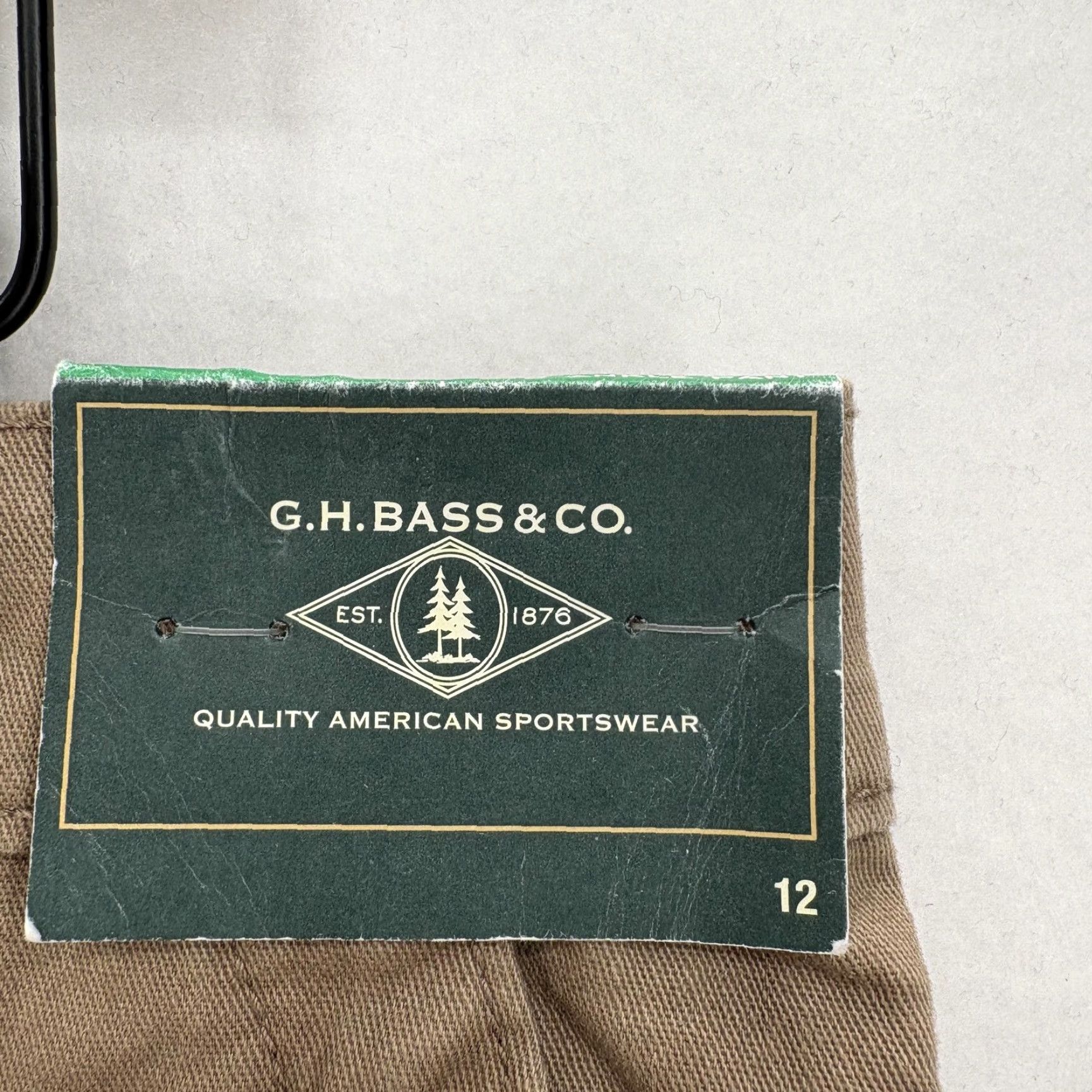 Vintage G.H. Bass & Co Pants Womens 12 Brown Chino Twill Elastic Waist Stretch NWT Size 34" / US 12 / IT 48 - 6 Thumbnail