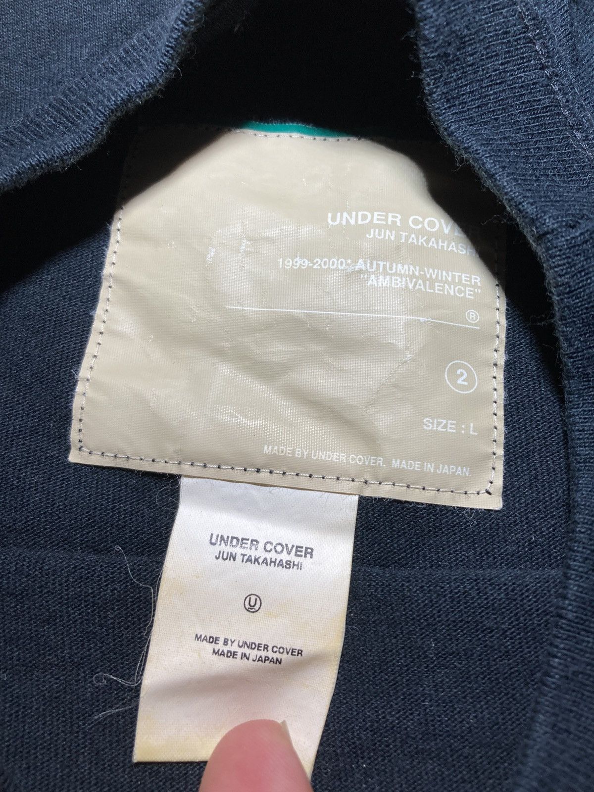 Undercover AW99 Undercover Blank Generation Richard Hell 90s 1999 Punk Size US L / EU 52-54 / 3 - 6 Thumbnail