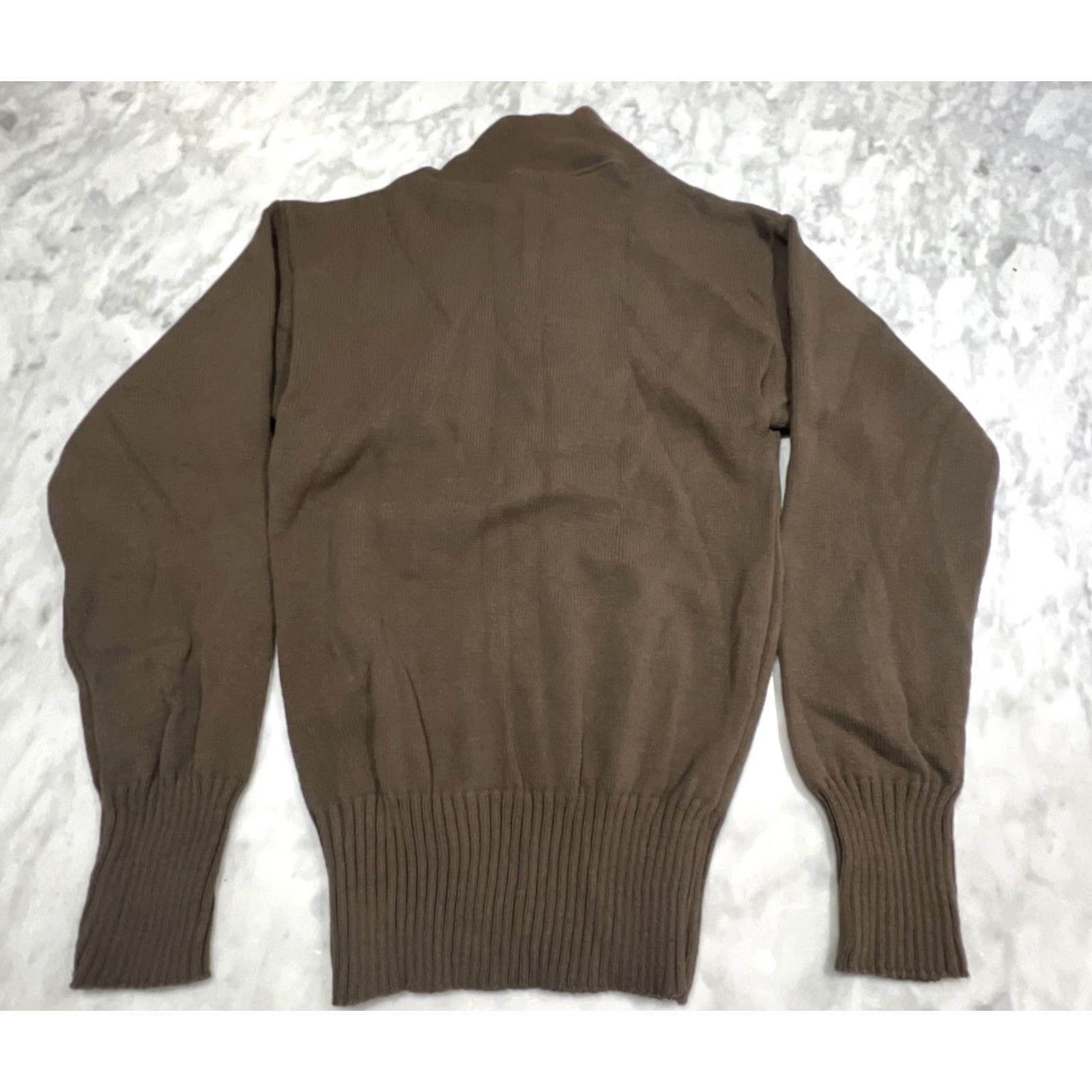 Vintage DSCP Garrison Collection Men’s Small Brown Army High Neck Military Sweater NEW Size US S / EU 44-46 / 1 - 5 Thumbnail