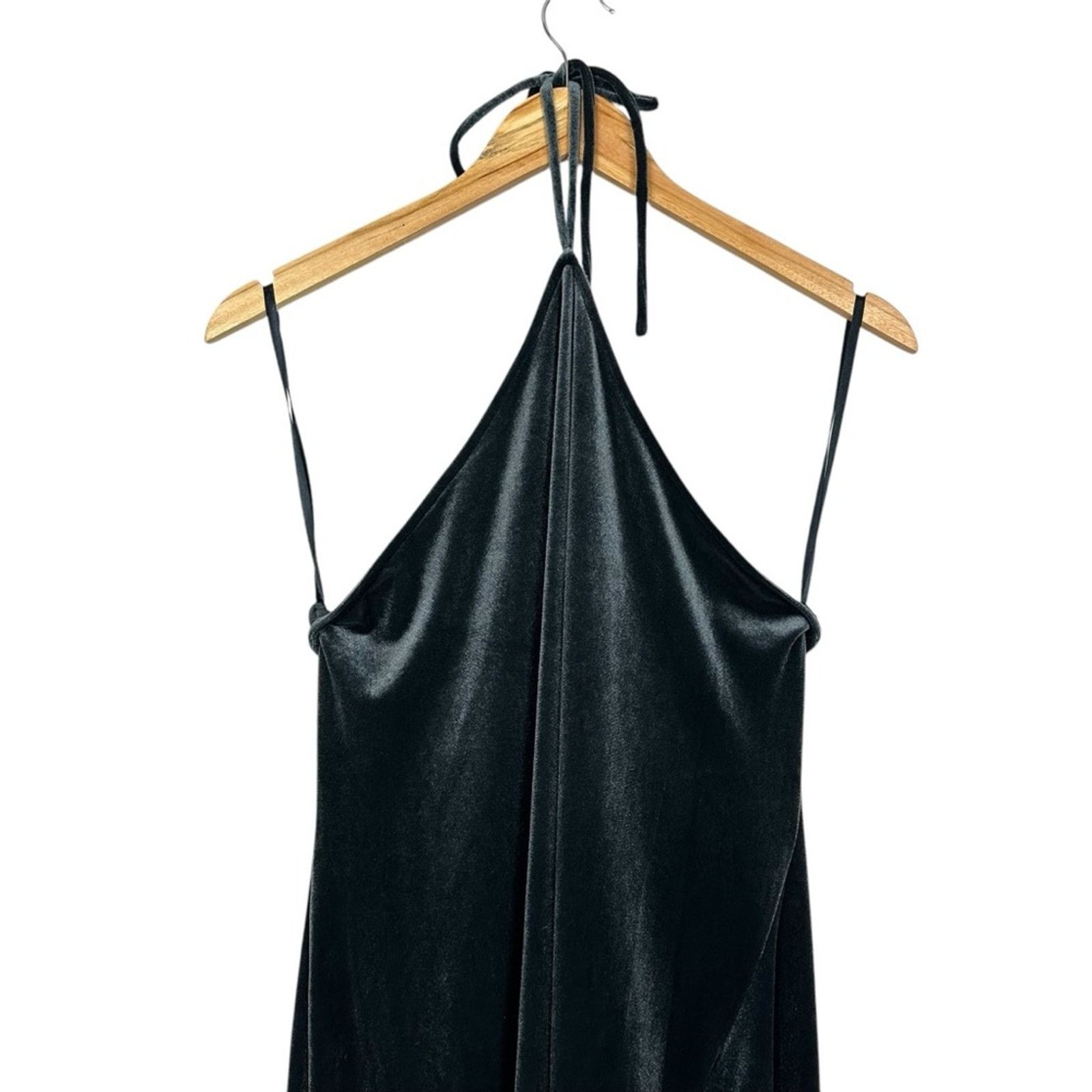 Banana Republic NWT Banana Republic Velvet Midi Slit Halter Dress Large Size L / US 10 / IT 46 - 5 Thumbnail