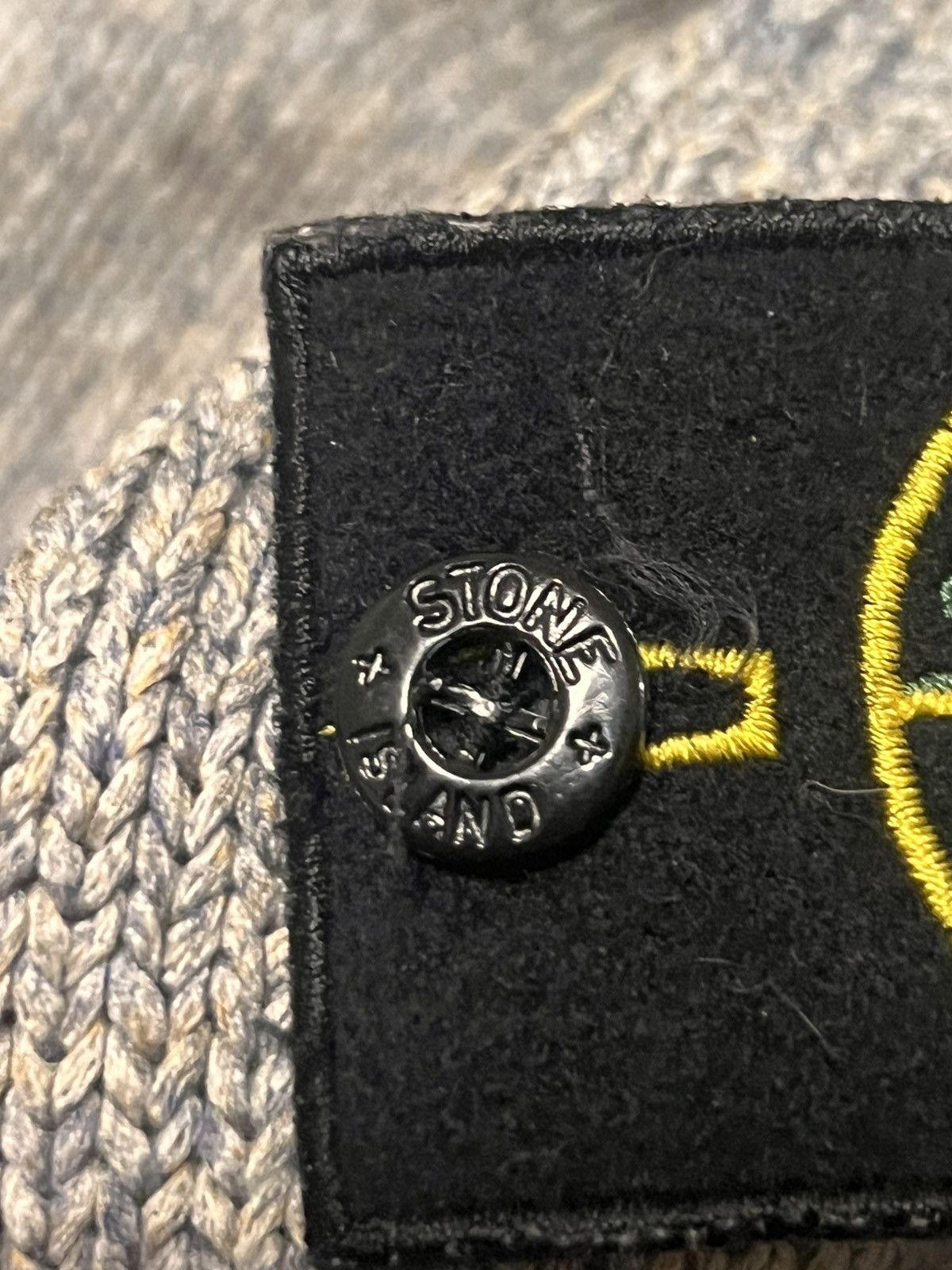 Stone Island Stone Island Grey Knit Sweater XL Compass Patch Size US XL / EU 56 / 4 - 9 Thumbnail