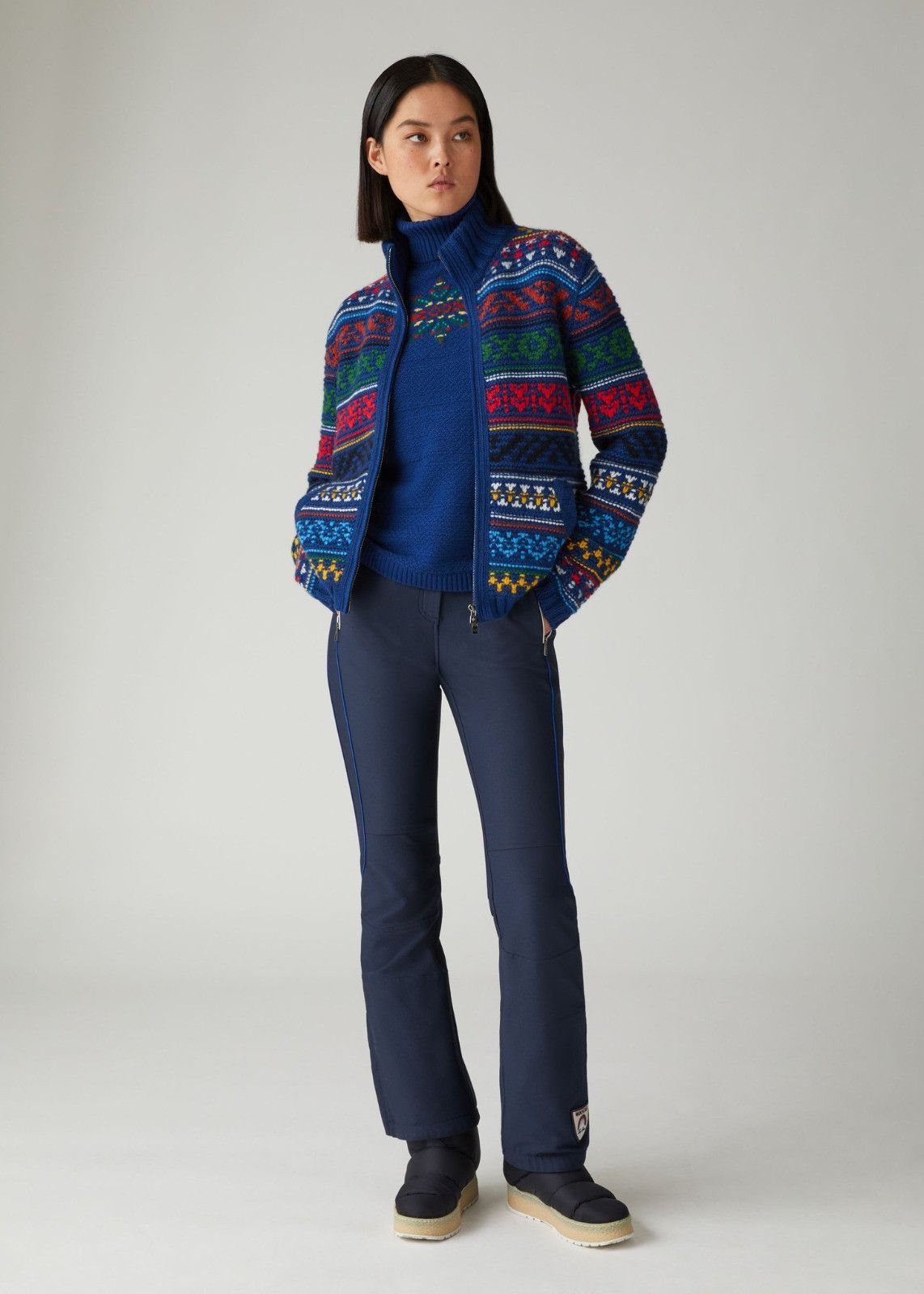 Loro Piana o1srvl11e0125 Bernina Baby Cashmere Sweater in Blue Size XS / US 0-2 / IT 36-38 - 4 Thumbnail