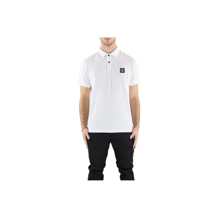 Stone Island Stone Island White Short Sleeve Polo Shirt Size US L / EU 52-54 / 3 - 1 Thumbnail